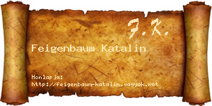 Feigenbaum Katalin névjegykártya